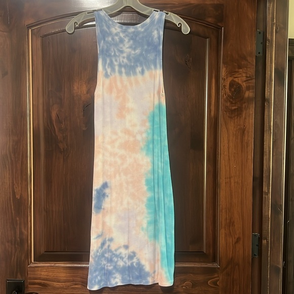 Michael Lauren Runner Sleeveless Mini Midi Dress Galaxy Wash - Picture 6 of 7